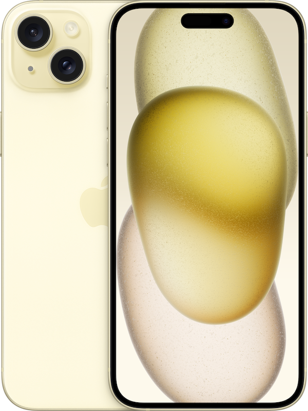 Yellow iPhone 15 Plus