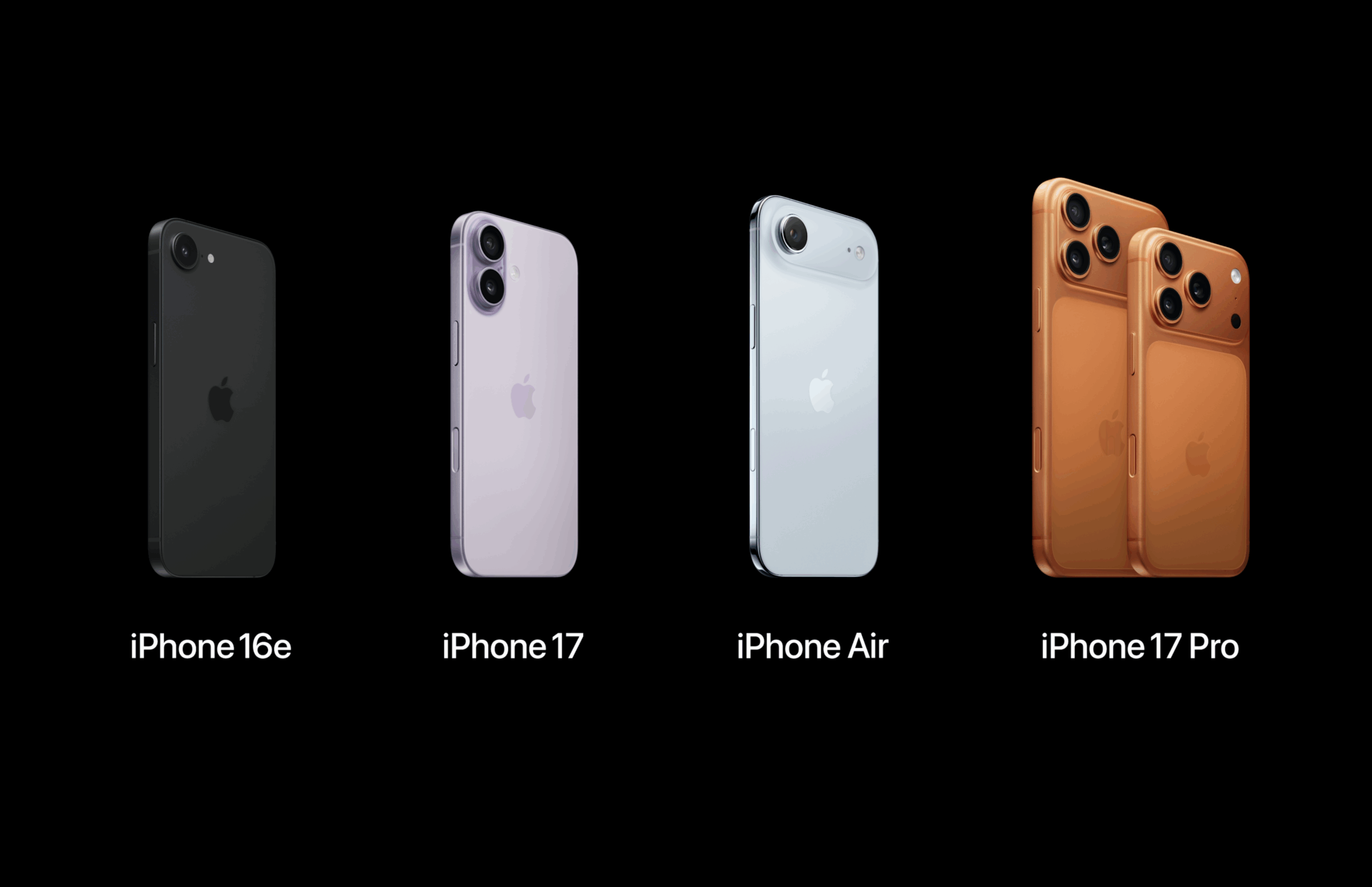 iPhone 17 lineup