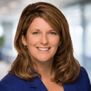 Lynn headshot with background